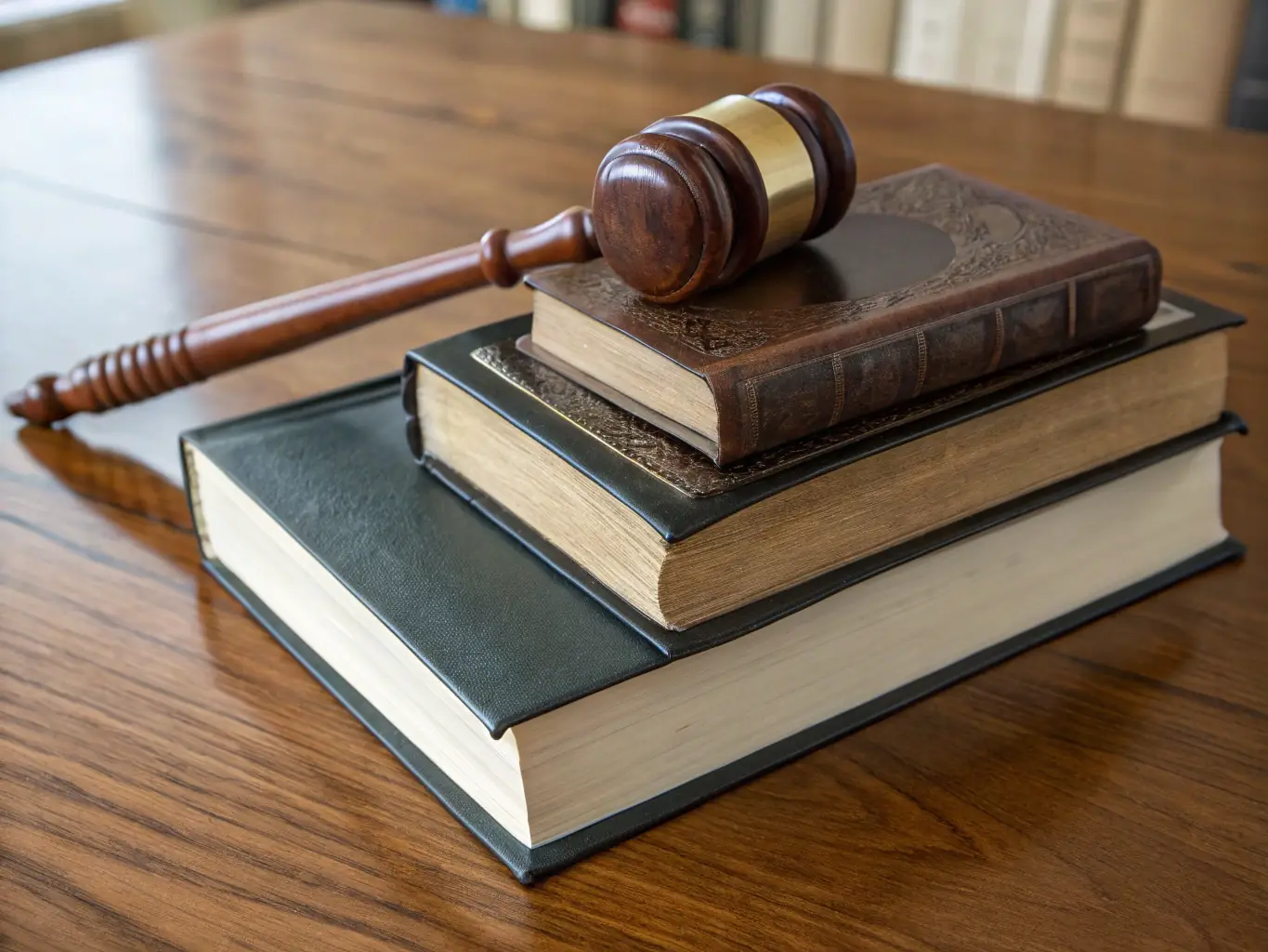 A gavel resting on a stack of legal documents, symbolizing legal authority and the process of insolvency.