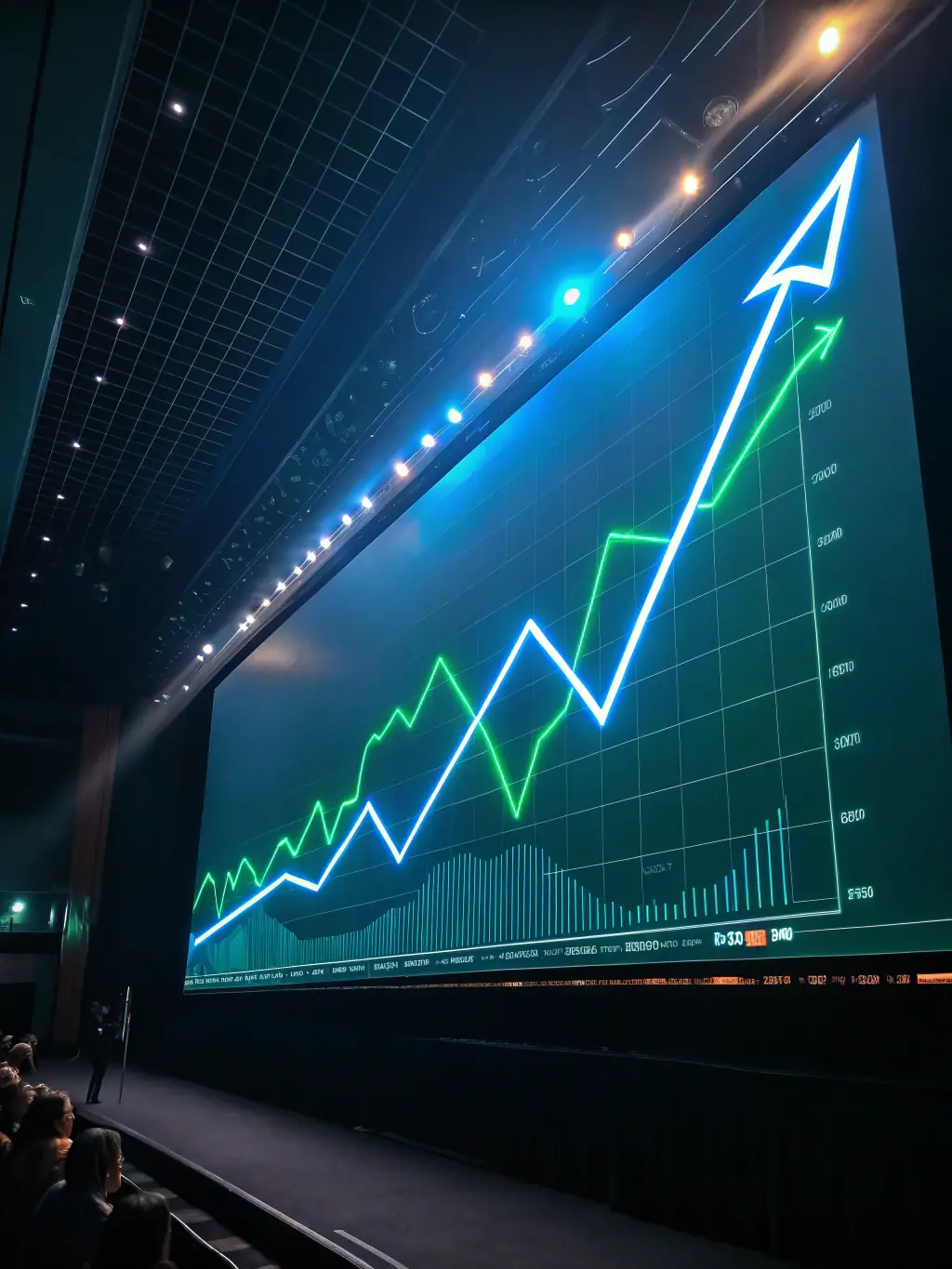 A graph showing a downward trend reversing upwards, symbolizing financial recovery and a fresh start.